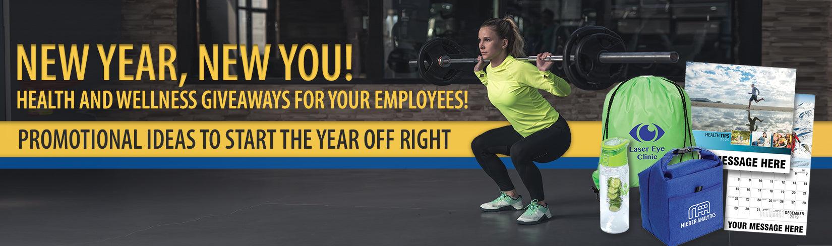 New Year, new you! Health and wellness giveaways for your employees!