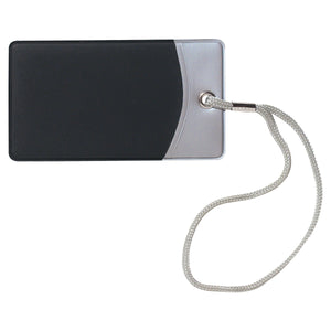 Mod Luggage Tag - Silver With Black