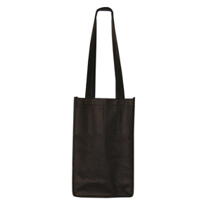 2 Bottle Wine Tote - Black