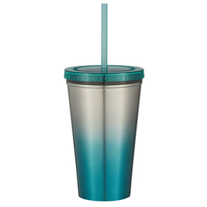 16 Oz. Stainless Steel Chroma  Tumbler - Teal