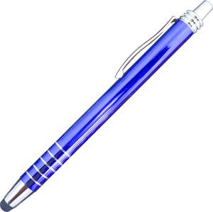 Civic Aluminum Coil Soft Stylus Pen - CM1104 - Blue