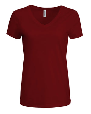 Threadfast Ladies' Liquid Jersey V-Neck T-Shirt