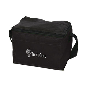 Non-Woven 6 Pack Cooler & Lunch Bag - CM6915 - Black