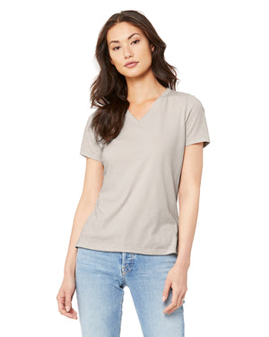 Bella + Canvas Ladies' Relaxed Heather CVC Jersey V-Neck T-Shirt