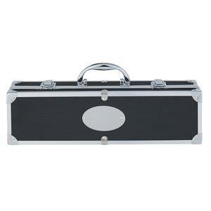 BBQ Set In Aluminum Case - Black