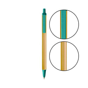 Cream BIC® Clic Stic® Pen - Cream With Teal