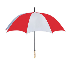 60" Arc Golf Umbrella - White With Red