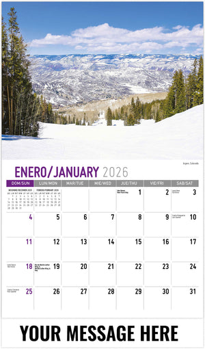 Scenes of America (Bilingual) - 2026 Promotional Calendar