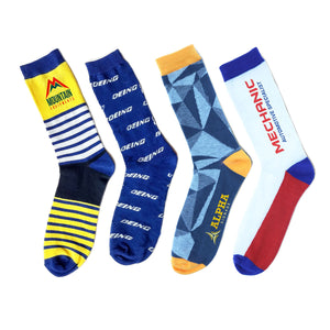 Antimicrobial Jacquard Socks - CM1093