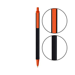 Black BIC® Clic Stic® Pen - Black With Orange