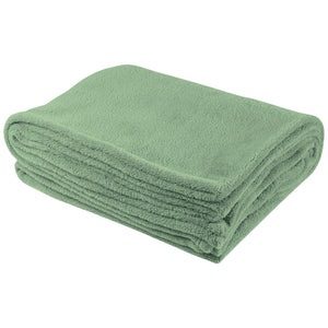 Chenille Blanket - Light Green