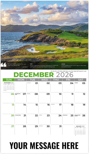 Golf Tips - 2026 Promotional Calendar