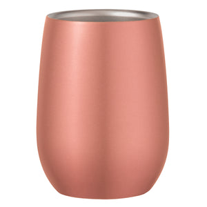 9 Oz. Stainless Steel Stemless Wine Glass - Rose Gold