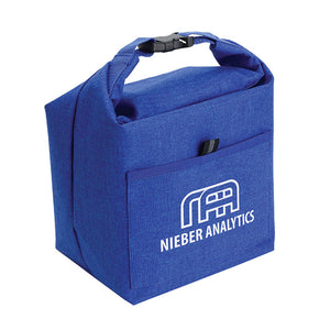 Heathered Insulated Lunch Tote - CM0018 - Blue