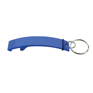 Curve Aluminum Bottle Opener - Blue