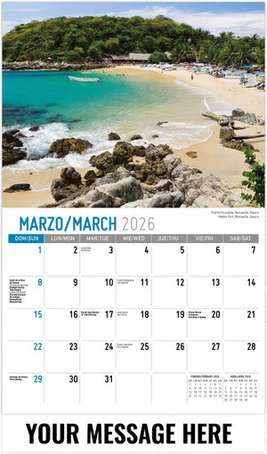 Scenes of Mexico (Bilingual) - 2026 Promotional Calendar