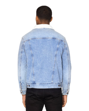 Threadfast Unisex Sherpa-Lined Denim Jacket