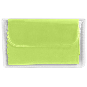 Microfiber Cleaning Cloth In Case - Lime