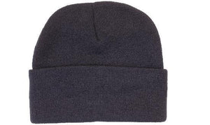 Acrylic Beanie with Thinsilate Lining - Custom Embroidered - Navy