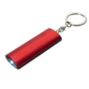 Aluminum Key Chain Flashlight - Red