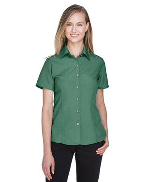 Harriton Ladies' Barbados Textured Camp Shirt