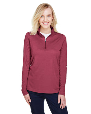 Team 365 Ladies' Zone Sonic Heather Performance Quarter-Zip