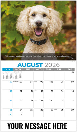 Dogs: Man's Best Friends - 2026 Promotional Calendar