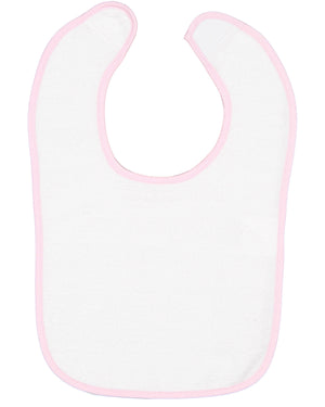 Rabbit Skins Infant Contrast Trim Terry Bib