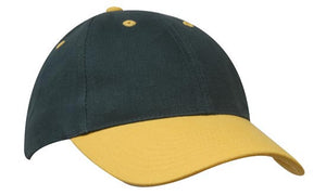 Heavyweight Sports Cap Two Tone - Bottle With Gold