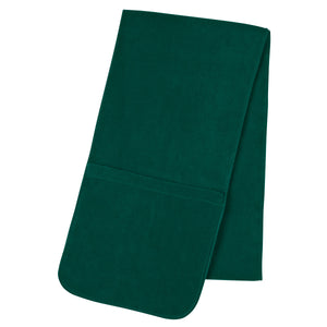 Fleece Scarf With Pockets - Forest Green