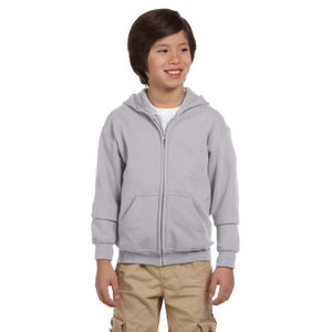 Gildan - Heavy Blend™ Youth Full-Zip Hooded Sweatshirt - Sport Grey