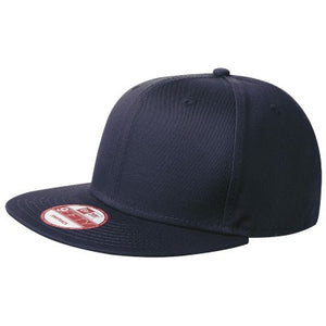 NEW ERA® Flat Bill Snapback Cap - Custom Embroidered - SM_NE400 - Navy