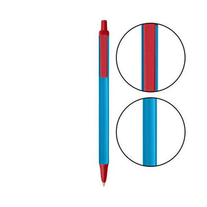 Blue BIC® Clic Stic® Pen - Blue With Red