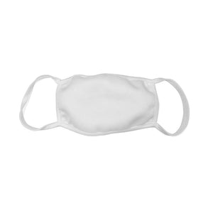 4 Ply Cotton Face Mask - Blank - CM1109 - WHITE