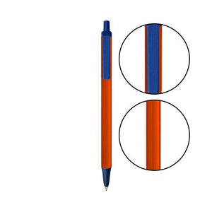 Orange BIC® Clic Stic® Pen - Orange With Navy