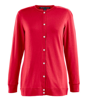 Devon & Jones Ladies' Perfect Fit™ Ribbon Cardigan