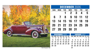 Classic Cars 2026 Promotional Desk Calendar