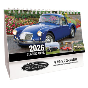 Classic Cars 2026 Promotional Desk Calendar