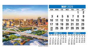 Scenes of America 2026 Promotional Desk Calendar