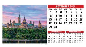 Scenes of Canada 2026 Promotional Desk Calendar