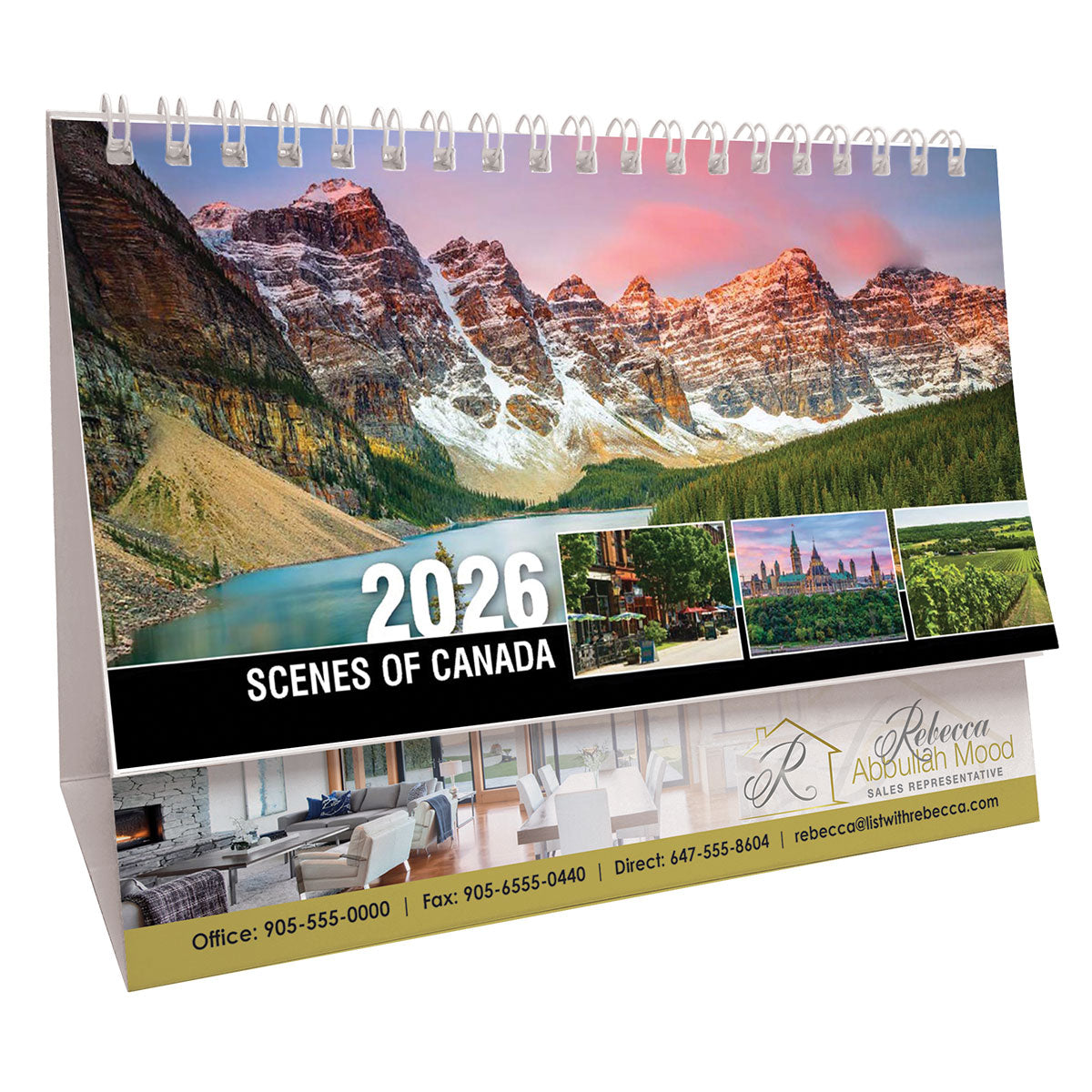 Scenes of Canada 2026 Promotional Desk Calendar