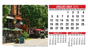 Scenes of Canada French English 2026 Promotional Desk Calendar