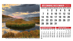 Scenes of Canada French English 2026 Promotional Desk Calendar