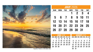 Sun, Sand & Surf 2026 Promotional Desk Calendar