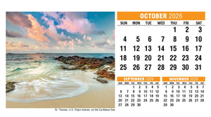 Sun, Sand & Surf 2026 Promotional Desk Calendar