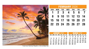 Sun, Sand & Surf 2026 Promotional Desk Calendar