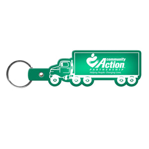 Truck Flexible Key Tag - Translucent Green