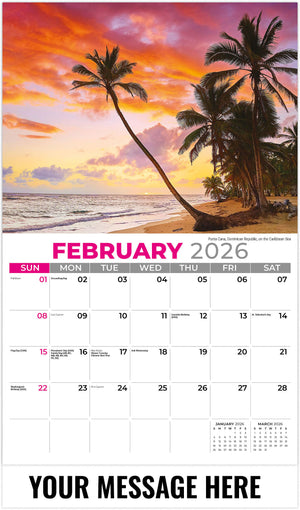 Sun, Sand & Surf - 2026 Promotional Calendar