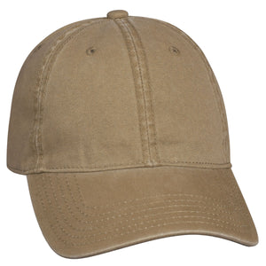 Washed Cotton Cap - Dark Khaki