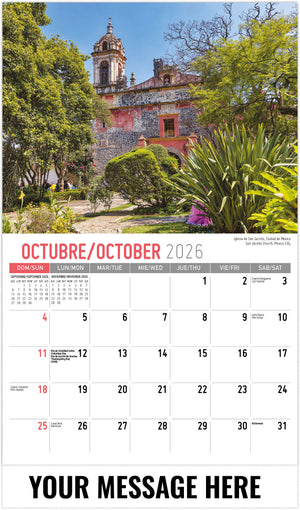 Scenes of Mexico (Bilingual) - 2026 Promotional Calendar